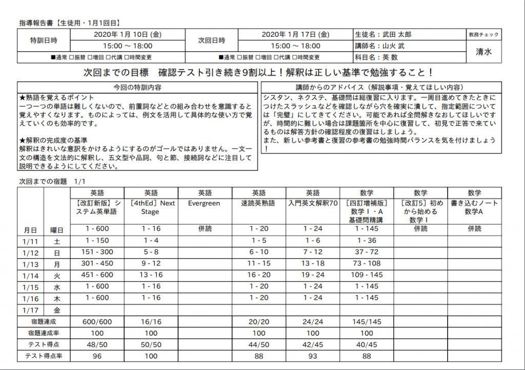 武田塾の指導方針