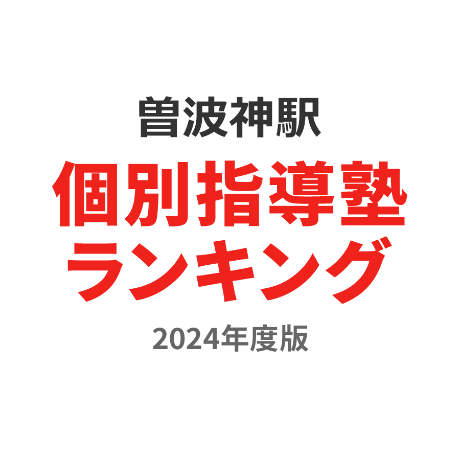 曽波神駅個別指導塾ランキング幼児部門2024年度版