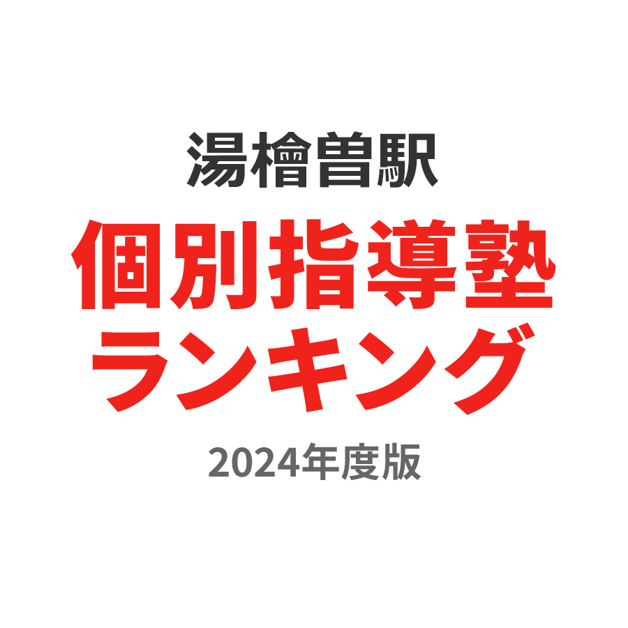 湯檜曽駅個別指導塾ランキング幼児部門2024年度版