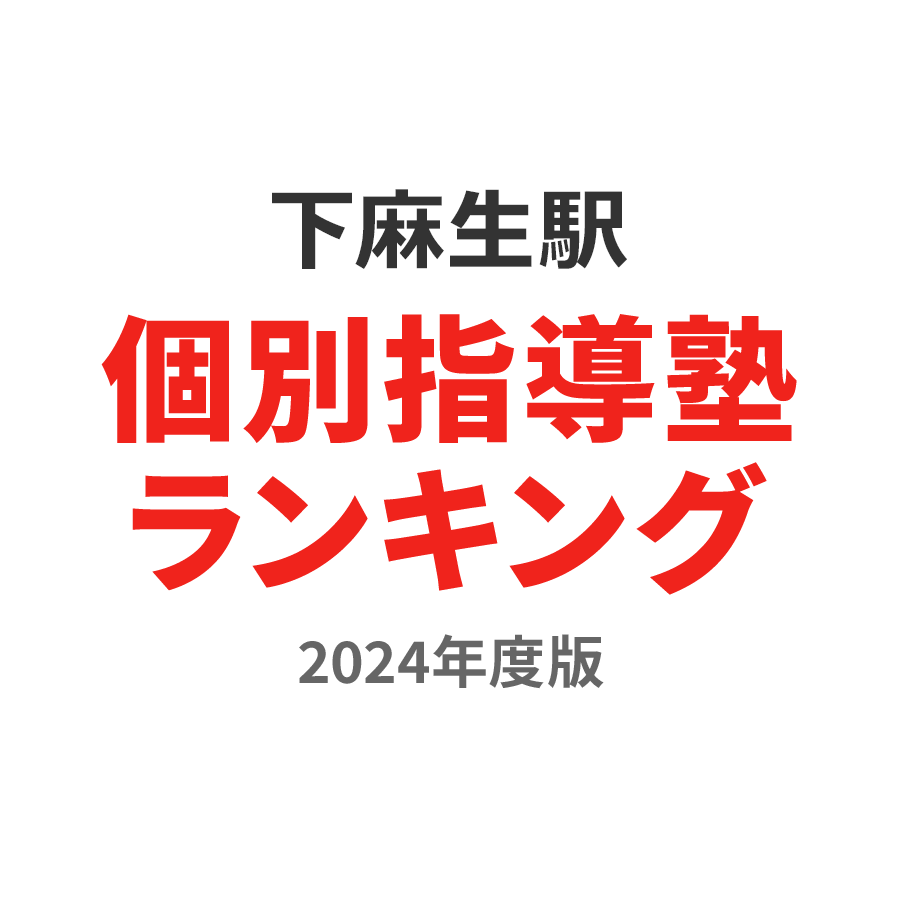 下麻生駅個別指導塾ランキング高校生部門2024年度版
