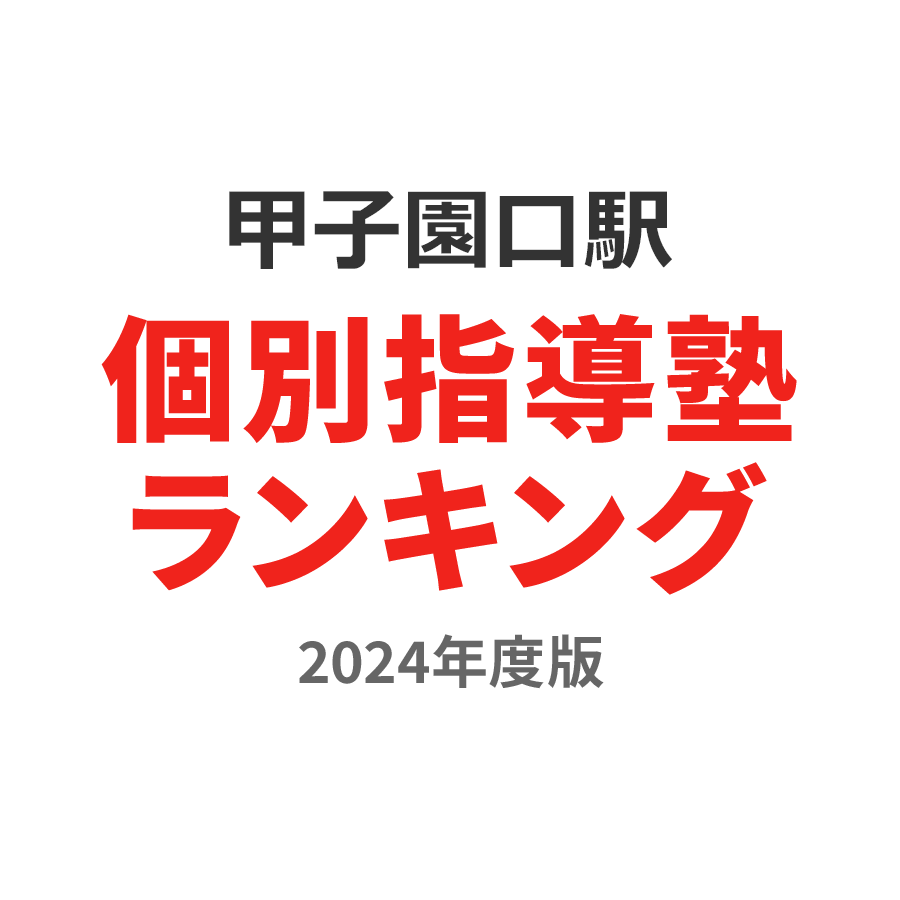 甲子園口駅個別指導塾ランキング小学生部門2024年度版