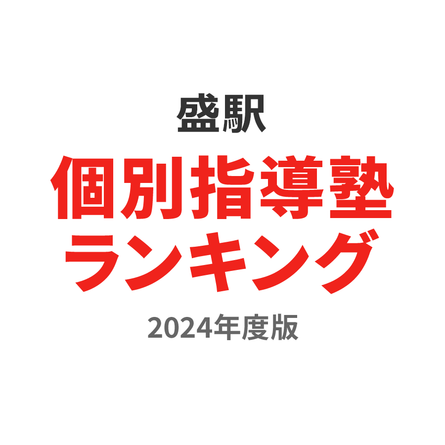 盛駅個別指導塾ランキング2024年度版