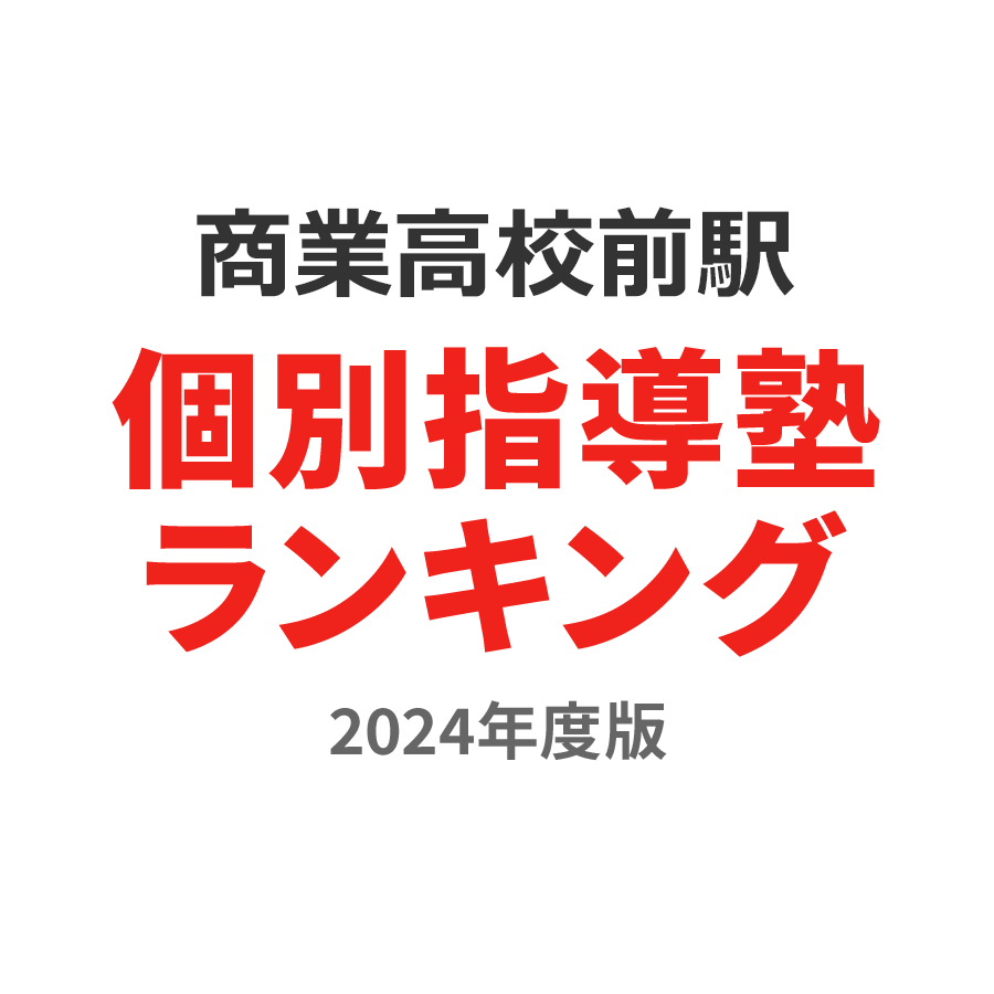 商業高校前駅個別指導塾ランキング高3部門2024年度版