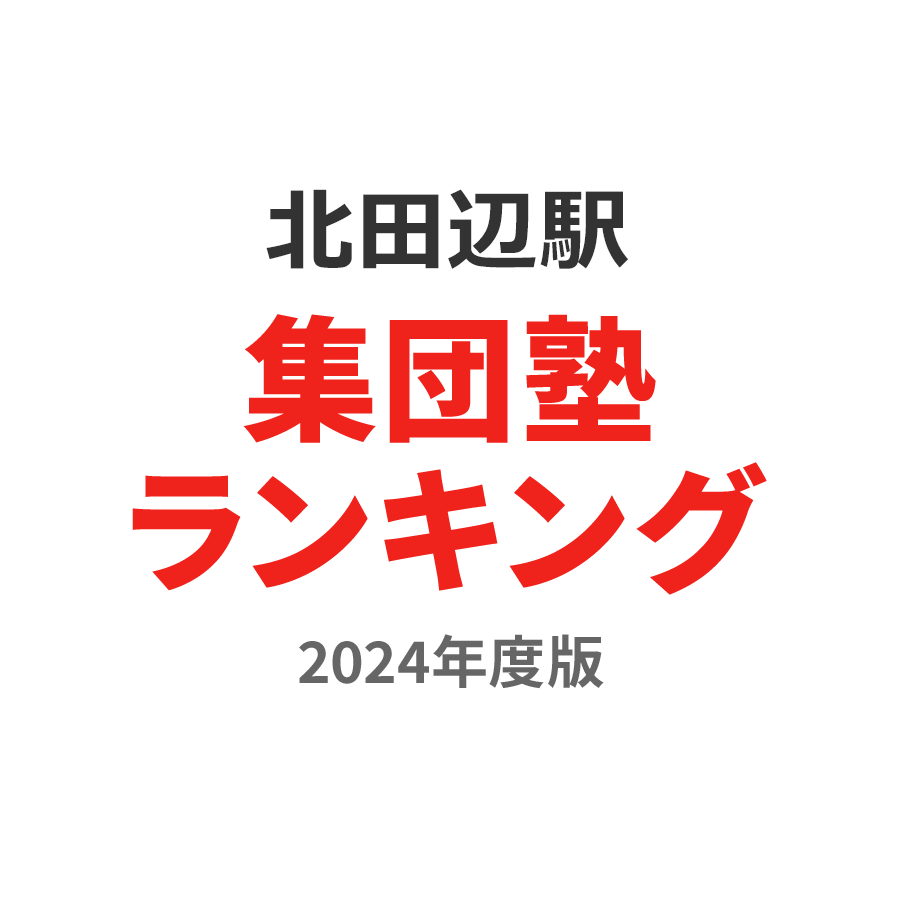 北田辺駅集団塾ランキング高校生部門2024年度版