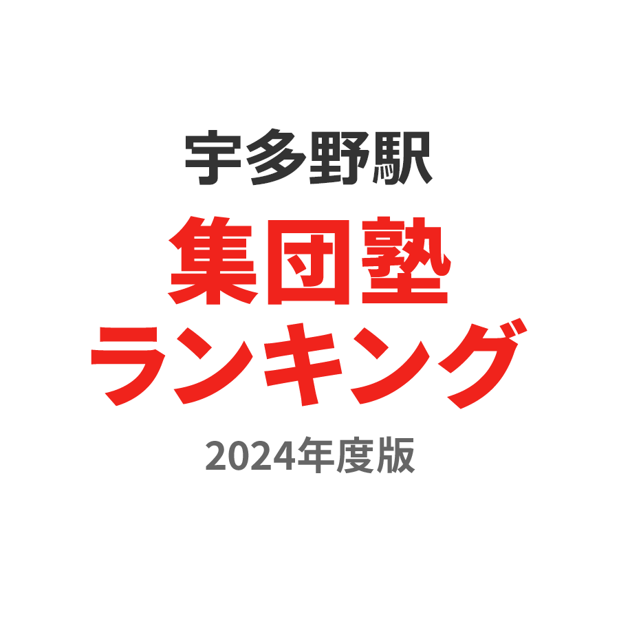 宇多野駅集団塾ランキング高校生部門2024年度版